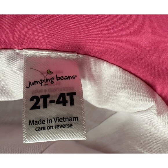 Jumping Beans girl size 2T-4T pink chin strap hat UPF 50 UV Protection - Picture 7 of 9
